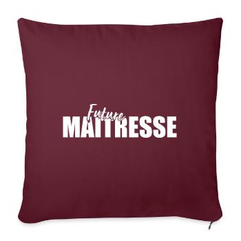 Future Maîtresse Cadeau Pour Maitresse D école - Housse de coussin décorative 45 x 45 cm - bordeaux - Devant