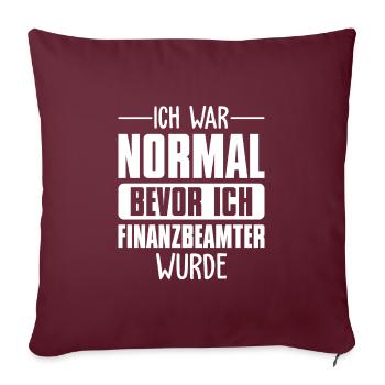 Finanzbeamter Buchhalter Beruf Geschenk - Sofakissenbezug 45 x 45 cm - Burgunderrot - Vorne