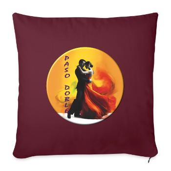 Le Paso Doble est une danse passionnée - Housse de coussin décorative 45 x 45 cm - bordeaux - Devant