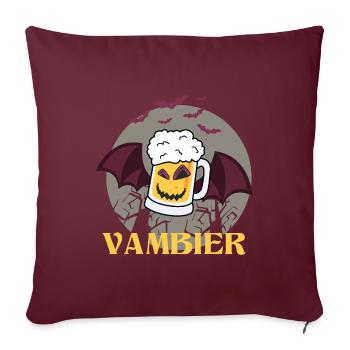 Vambier - Sofakissenbezug 45 x 45 cm - Burgunderrot - Vorne