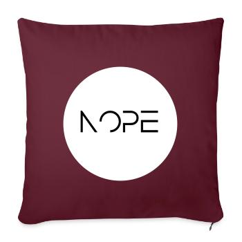 Nope - Sofakissenbezug 45 x 45 cm - Burgunderrot - Vorne
