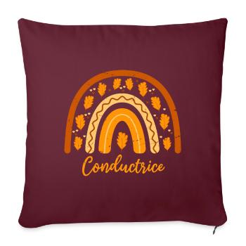 Elue meilleure conductrice | conductrice - Housse de coussin décorative 45 x 45 cm - bordeaux - Devant