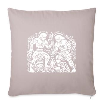 Maori Tattoo Wunder kultureller Design Ausdruck - Sofakissenbezug 45 x 45 cm - helles Taupe - Vorne