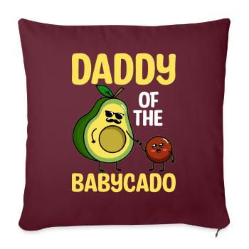 Guacamole Graphic Clothing Avocado Lovers - Housse de coussin décorative 45 x 45 cm - bordeaux - Devant