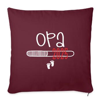 Opa 2025 - opa - Housse de coussin décorative 45 x 45 cm - bordeaux - Devant