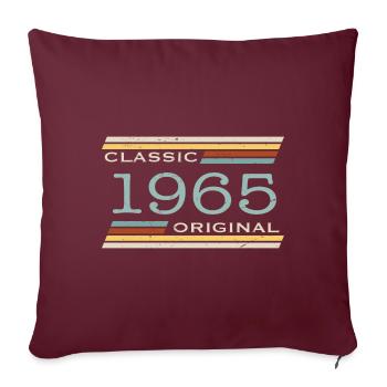 Vintage 1965, Classique, Original(e) - Housse de coussin décorative 45 x 45 cm - bordeaux - Devant