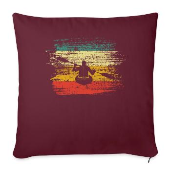 Kayak Aviron - Housse de coussin décorative 45 x 45 cm - bordeaux - Devant