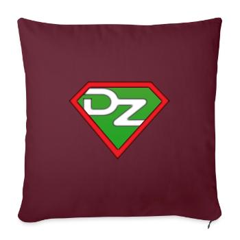 Super DZ - Housse de coussin décorative 45 x 45 cm - bordeaux - Devant