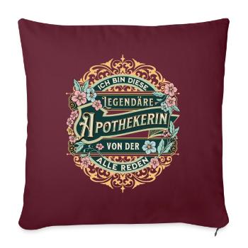 Pharmacien Je suis ce pharmacien légendaire - Housse de coussin décorative 45 x 45 cm - bordeaux - Devant