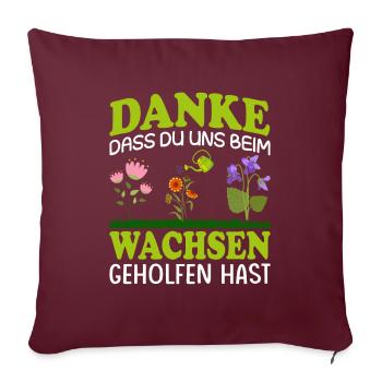 Erzieherin Tagesmutter Kindergarten Kita - Sofakissenbezug 45 x 45 cm - Burgunderrot - Vorne
