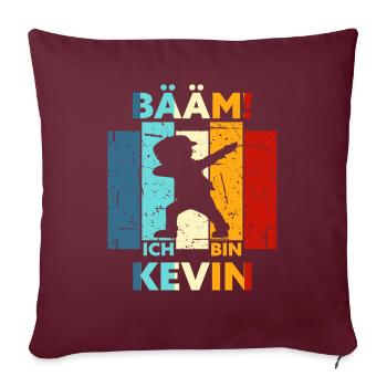 Kevin Geschenk Name Vorname Geburtstag - Sofakissenbezug 45 x 45 cm - Burgunderrot - Vorne