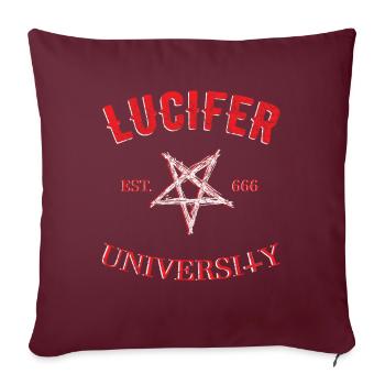 Pentagramm Der Lucifer-universität - Sofakissenbezug 45 x 45 cm - Burgunderrot - Vorne