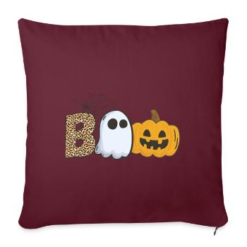 Halloween Boo - Sofakissenbezug 45 x 45 cm - Burgunderrot - Vorne
