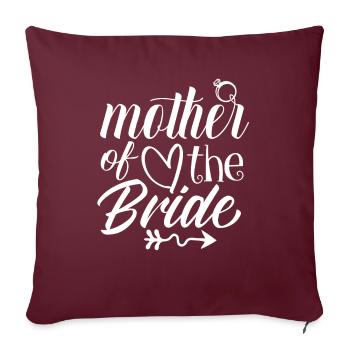 Mutter der Braut Y'all Shirt Hochzeitsfest MOB - Sofakissenbezug 45 x 45 cm - Burgunderrot - Vorne