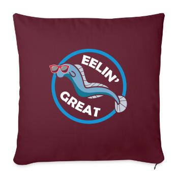 Arable mer animal sentiment Grand jeu de mots animal - Housse de coussin décorative 45 x 45 cm - bordeaux - Devant