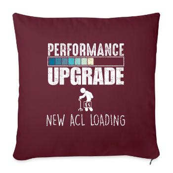 Opération du genou ligament croisé OP ACL Hospital - Housse de coussin décorative 45 x 45 cm - bordeaux - Devant