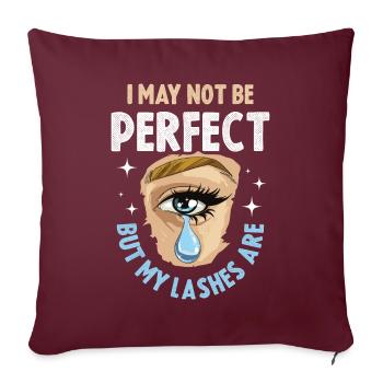 Je ne suis peut-être pas un cadeau de maquilleur parfait - Housse de coussin décorative 45 x 45 cm - bordeaux - Devant