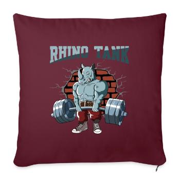 Fitnesstraining Pumpen Naßhorn Kreuzheben Fitness - Sofakissenbezug 45 x 45 cm - Burgunderrot - Vorne