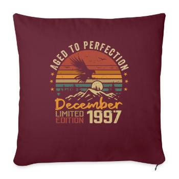Les Légendes Sont Nées En Décembre 1997 - 1997 - Housse de coussin décorative 45 x 45 cm - bordeaux - Devant