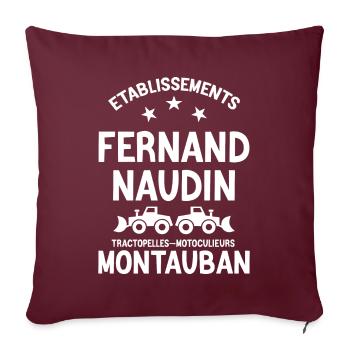 Tontons Flingueurs, Film Culte, Film Comique - Housse de coussin décorative 45 x 45 cm - bordeaux - Devant