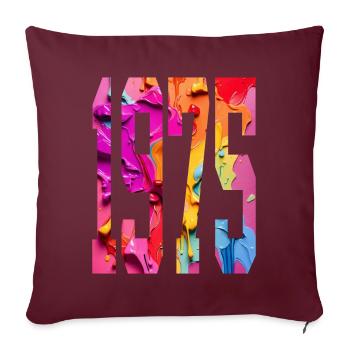 BUNT 51E ANNIVERSAIRE 1975 - Housse de coussin décorative 45 x 45 cm - bordeaux - Devant