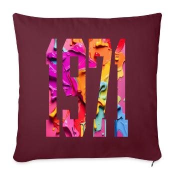 BUNT 55E ANNIVERSAIRE 1971 - Housse de coussin décorative 45 x 45 cm - bordeaux - Devant