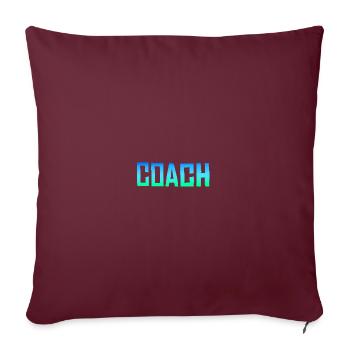 Entraîneur Entraîneur - Housse de coussin décorative 45 x 45 cm - bordeaux - Devant