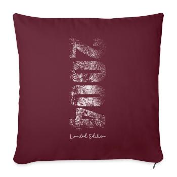 Edition Limitée 2004 - Cadeau d’anniversaire - Housse de coussin décorative 45 x 45 cm - bordeaux - Devant
