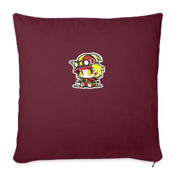 Firefight Prinzess - Sofa pillowcase 17,3'' x 17,3'' (45 x 45 cm) - burgundy - Front