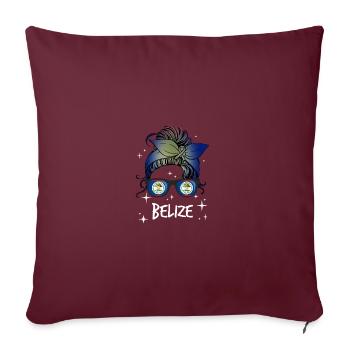 Belize - Sofakissenbezug 45 x 45 cm - Burgunderrot - Vorne