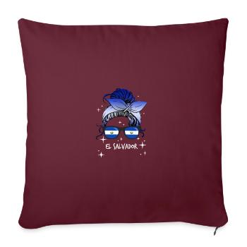 Salvador - Housse de coussin décorative 45 x 45 cm - bordeaux - Devant