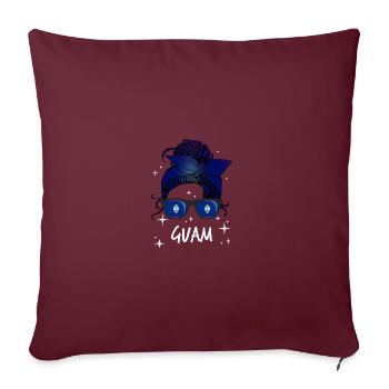 Guam - Sofakissenbezug 45 x 45 cm - Burgunderrot - Vorne