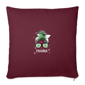 Padanie - Housse de coussin décorative 45 x 45 cm - bordeaux - Devant