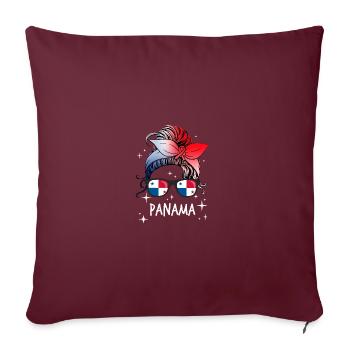 Panama - Sofakissenbezug 45 x 45 cm - Burgunderrot - Vorne