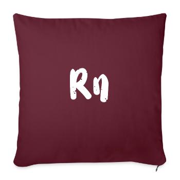 Rn - Infirmière - Housse de coussin décorative 45 x 45 cm - bordeaux - Devant