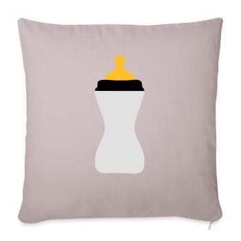 biberon - Housse de coussin décorative 45 x 45 cm - taupe clair - Devant