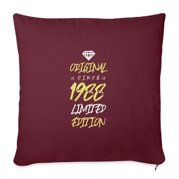 1988 Limited Edition - Sofa pillowcase 17,3'' x 17,3'' (45 x 45 cm) - burgundy - Front