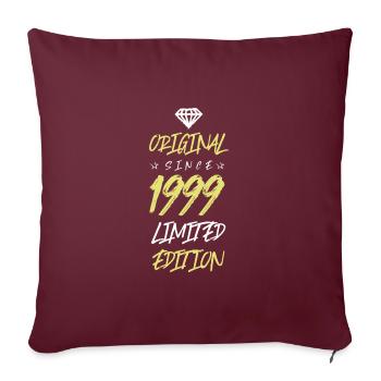 1999 Édition limitée - Housse de coussin décorative 45 x 45 cm - bordeaux - Devant