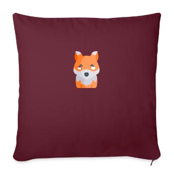 Fox - Sofakissenbezug 45 x 45 cm - Burgunderrot - Vorne