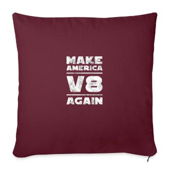 Cadeau de moteur de mécanique de réglage automatique - Housse de coussin décorative 45 x 45 cm - bordeaux - Devant