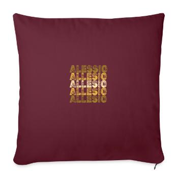 Geschenk für Allesio - Sofakissenbezug 45 x 45 cm - Burgunderrot - Vorne