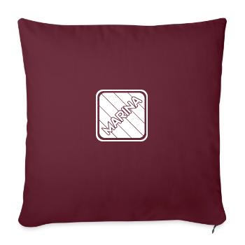 Geschenk für Marina - Sofakissenbezug 45 x 45 cm - Burgunderrot - Vorne