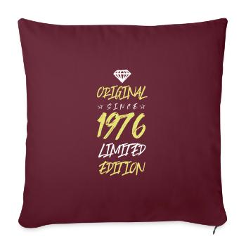 1976 limited edition - Sofakissenbezug 45 x 45 cm - Burgunderrot - Vorne