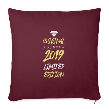 2019 Limited Edition - Sofa pillowcase 17,3'' x 17,3'' (45 x 45 cm) - burgundy - Front