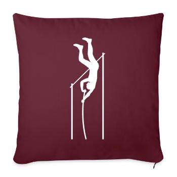 Pole Vault - Sofakissenbezug 45 x 45 cm - Burgunderrot - Vorne