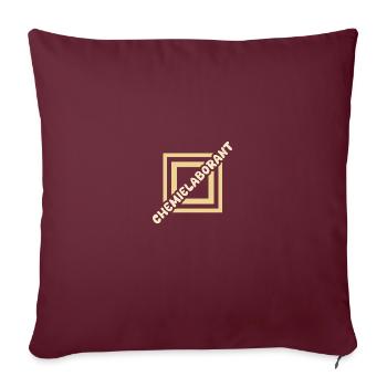 Assistant de laboratoire chimique - Housse de coussin décorative 45 x 45 cm - bordeaux - Devant