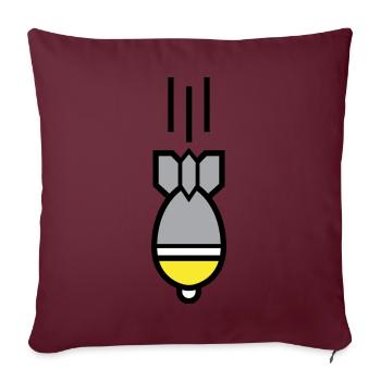 Granate – Schweizer Ikone - Sofakissenbezug 45 x 45 cm - Burgunderrot - Vorne