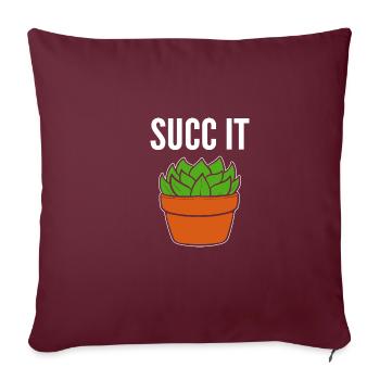 Succombe au poison de jardinier - Housse de coussin décorative 45 x 45 cm - bordeaux - Devant