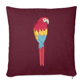 Ara - Housse de coussin décorative 45 x 45 cm - bordeaux - Devant