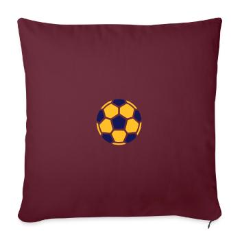 Fußball - Sofakissenbezug 45 x 45 cm - Burgunderrot - Vorne
